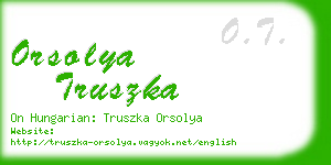 orsolya truszka business card